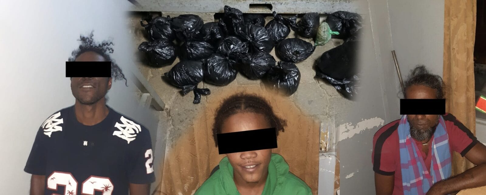 De politie heeft het voertuig en de aangetroffen zakken met vermoedelijke marihuana in beslag genomen voor verder onderzoek. Foto: KPS