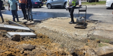 Herstel pothole draagt bij aan veiligere verkeerssituatie