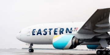 Een Boeing 777 van Eastern Airlines.