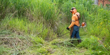 gras maaien brush cutter