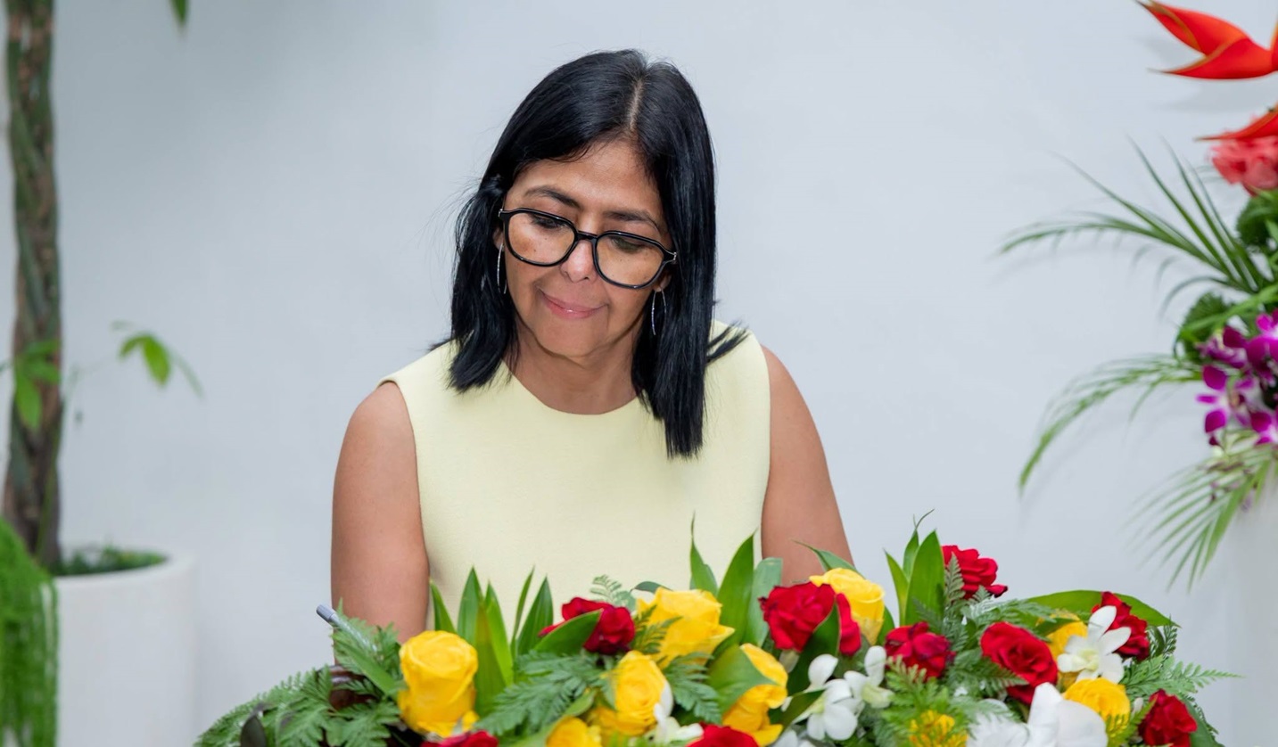 Venezolaanse waarnemend president Delcy Rodríguez Gomez.