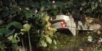 Automobilist komt met de schrik vrij na ongeval aan Leiding 9A