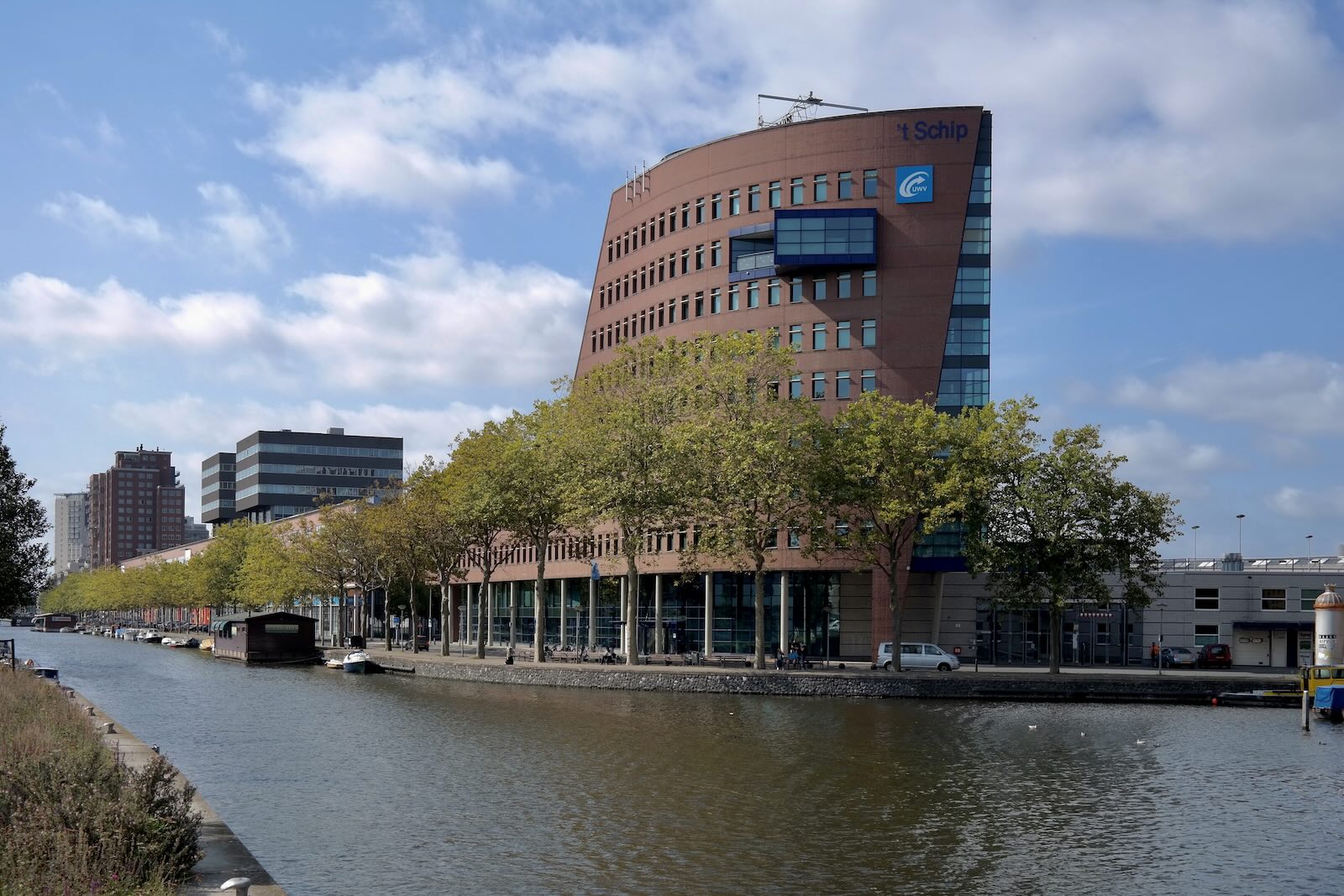 UWV Kantoorgebouw 't Schip aan de Verheeskade in Den Haag.
