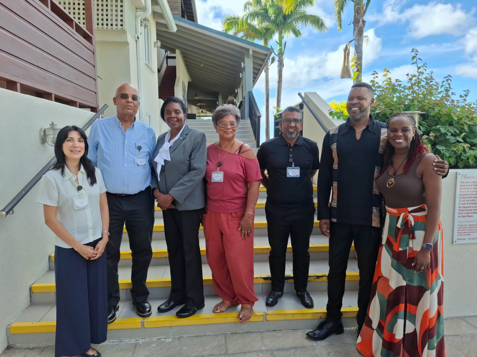 De deelnemers werkten aan plannen voor betere arbeidsomstandigheden en sterker sociaal overleg in Saint Lucia en Haïti. Foto: CDS