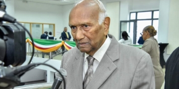 Voormalig vicepresident Ramdien Sardjoe vandaag 91 jaar.