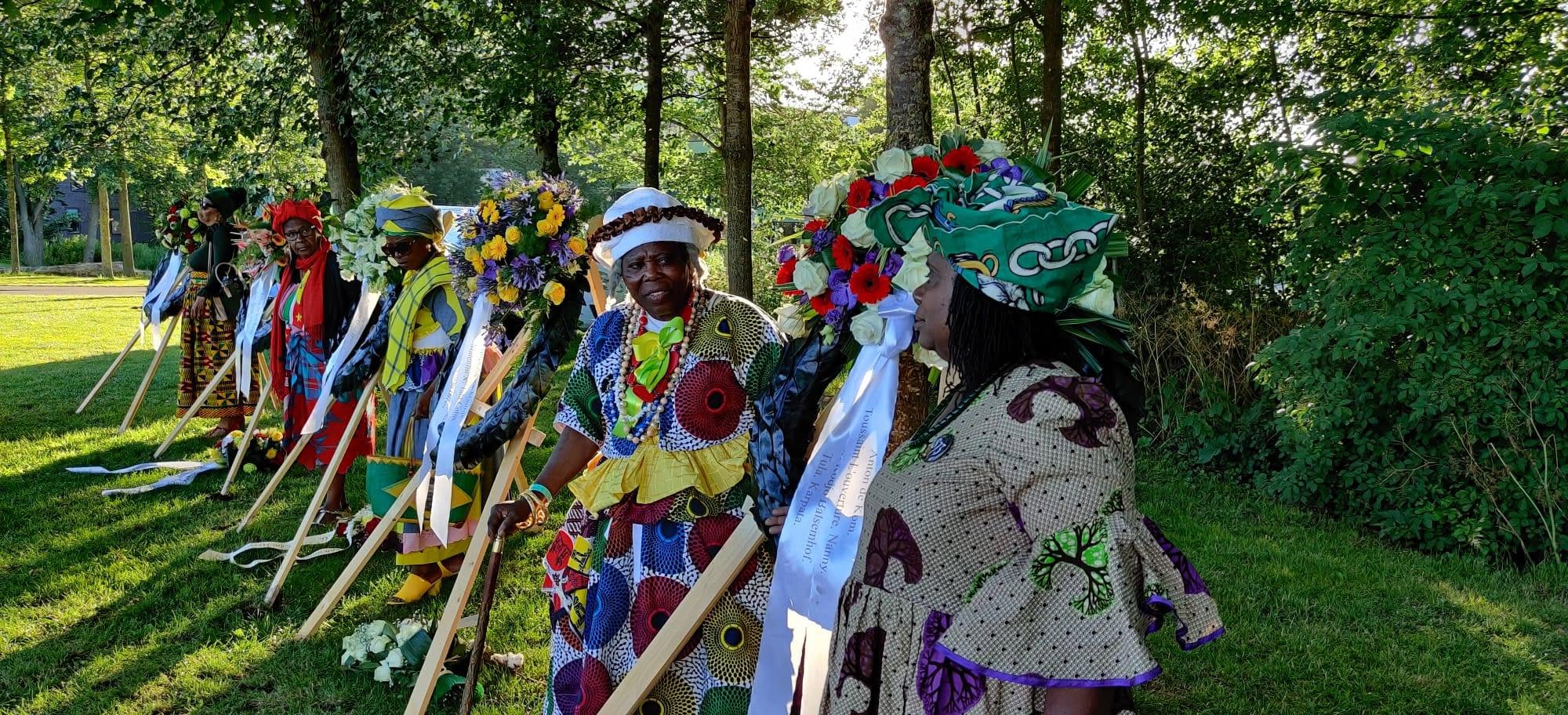 Viering 1 juli in het Nelson Mandela Park, Nederland. Archieffoto Stg. Grani.