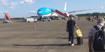 KLM-kist op Zanderij